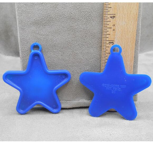 Vintage 1991 Zibi-Core Balloon Weight Lot: Teddy Bear, Star, Heart, Smiley - Picture 8 of 8